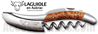 Couteau de sommelier Laguiole en Aubrac - manche Gen�vrier - acier inox forg� et bross� 