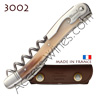 Corkscrew Ch�teau Laguiole 3002 wine waiter´s knife - blond horn handle bright stainless steel bolsters - treaded screw - brown leather case 