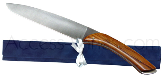 Vialis: Champagne sword olive handle