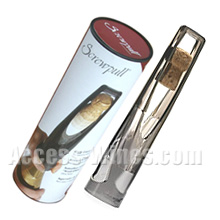 SCREWPULL, Sparkling wine corkscrew, This great new cork remover opens your sparkling wine safely but without losing the excitement of the pop! Simply remove the foil and cage, place the Cork Catcher on the bottle, hold firm and twist the bottle pour and serve!