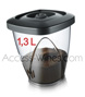Bo�te de conservation VACUVIN de 1·3L avec bouchon - sans pompe  multi-usages - convient par exemple pour 500gr de caf� 
