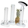 Pineapple slicer with 3 diameters of circle knives 
