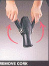 Vacu Vin Black Dual Foil Cutter and Cork Holder 68544606